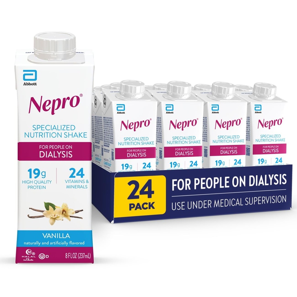 糖尿病、19gタンパク質、420カロリー、バニラ、8 fl oz、24 のパックの人々のための Nepro 栄養シェイク
