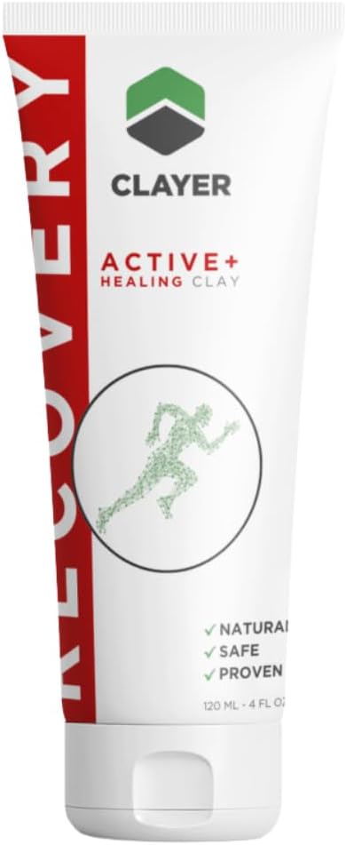 筋肉と関節の痛みのためのカルシウムBentoniteクレイを癒す - 既製の - 100%ナチュラル - 科学的に証明される - 4 fl。 oz。