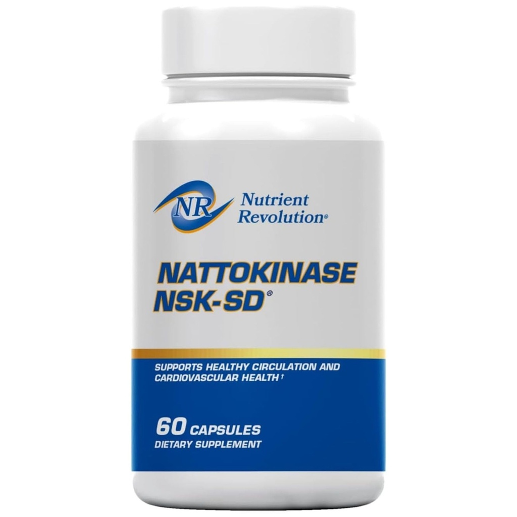 NSK-SDナトキナーゼ - 心臓血管サポート - 高効力ナトキナーゼサプリメント - 循環、非GMO、ベジタリアン、JHFA、JNKAの認識を最適化 - 60 Ct