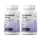 バランスブレインメラトニン10mg高速分解、120錠 - 休息日のための自然な睡眠補助金、リラックスと実用性のための薬物のないサポート