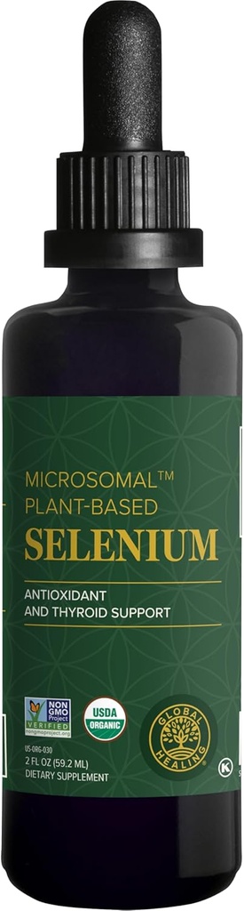 グローバルヒーリングセンター - Selenium 200mcg、Seleniumサプリメントは、甲状腺および免疫サポート、非GMO&グルテンフリー、男性&女性用 - 2 Fl Oz