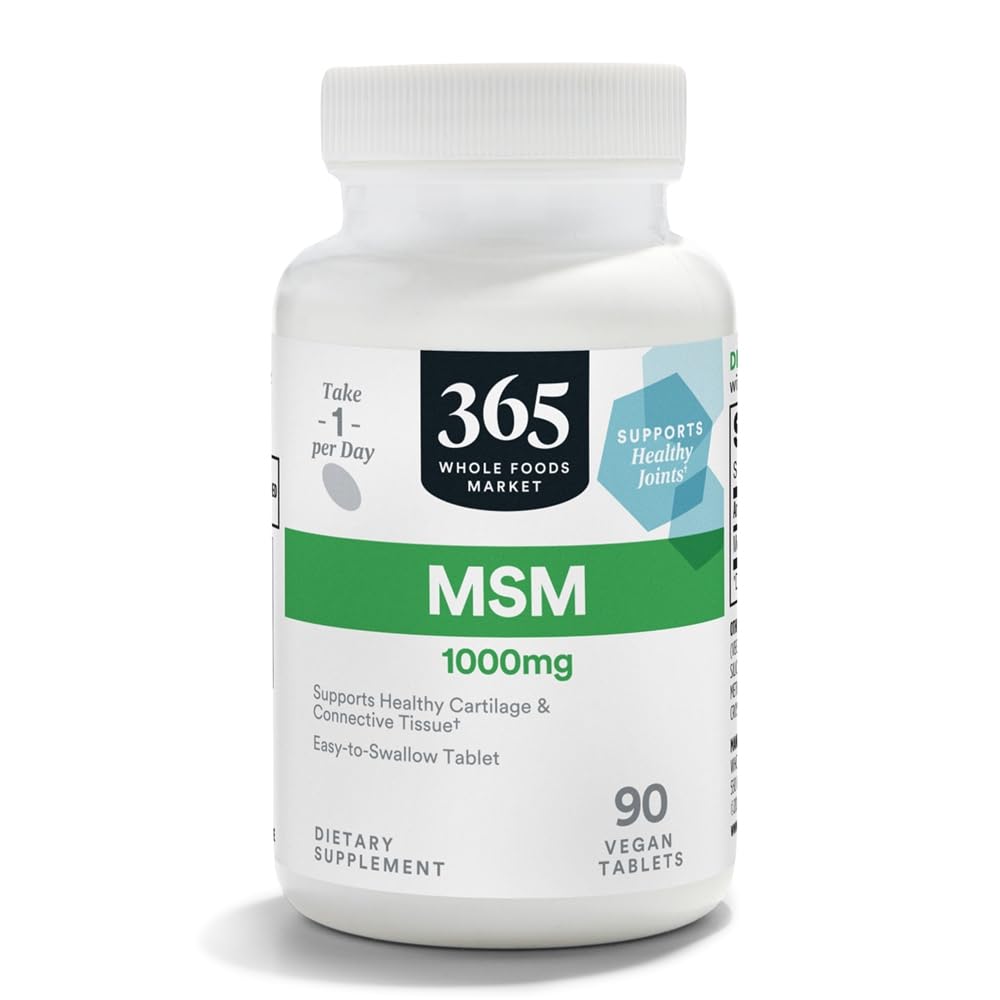 全食品市場、MSM 1000Mg、90のタブレットによる 365