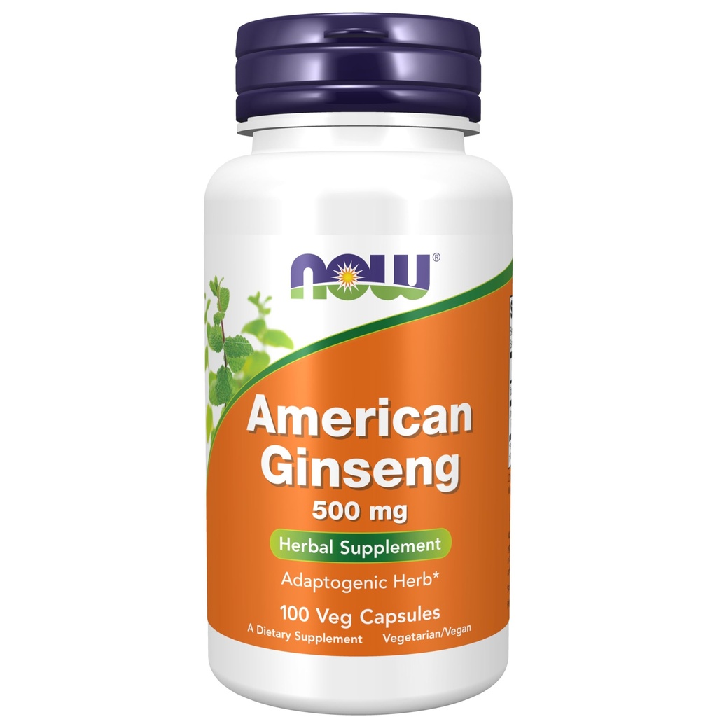 NOWの食糧補足、アメリカのGinseng (Panaxのquinquefolius) 500のmgの草の補足、100の野菜のカプセル