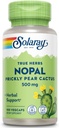 SOLARAY NopalのPrickly Pear Cactus 500 mg, 自然に食物繊維を占有, 酸化防止剤, カロテノイドや他の栄養素, ビーガン, 60 日返金保証, 100 サービング, 100 VegCaps