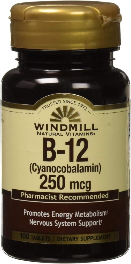 Vitamin B-12 TABS 100 Mcg WMILL Size: 100