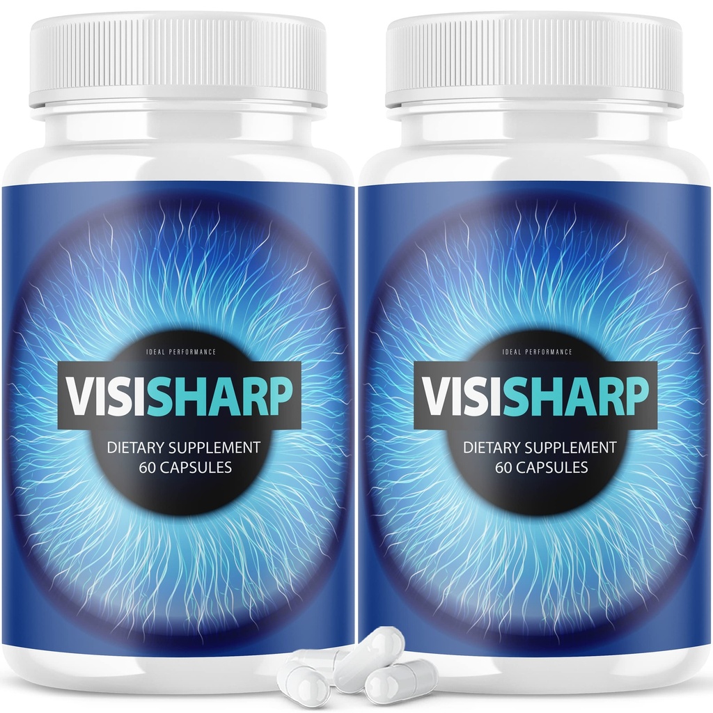 (2パック) 目のためのVisisharpの高度の目の健康の方式 丸薬Visiの鋭い補足(120のカプセル)