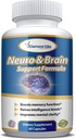 Neuro&Brain Care、メモリ、フォーカス、およびクラリティのための余分な強度脳サプリメント - ブーストメモリ機能、インテリジェンスレベル&フォーカス、男性と女性のためのプレミアム脳の健康サプリメント、60カプセル