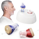 騒音の取消と再充電可能な高齢者のためのOTCの補聴器、大人のための聴覚増幅器、耳の補聴器、聴覚の損失、見えない補聴器、耳の援助の援助