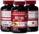 エネルギー サポート補足- MCTオイル3600MGの100%の純粋で、中型のチェーンtriglycerides -ココナッツ油、mctオイルの丸薬、記憶のためのmctオイル、頭脳のためのmctオイル、mctココナッツ油- 1B 120Soft