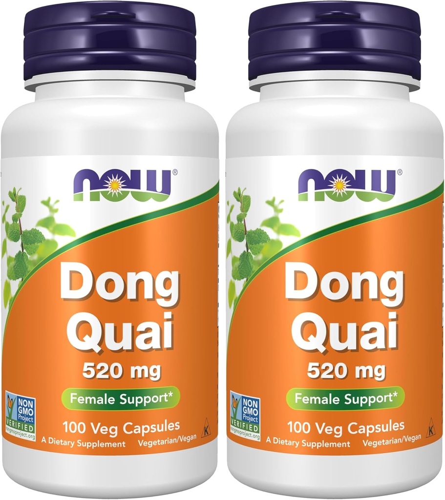 NOWサプリメント、ドンキア(アンジェリカシンセシス)520mg、女性サポート*、100ベジカプセル(パッケージ2)