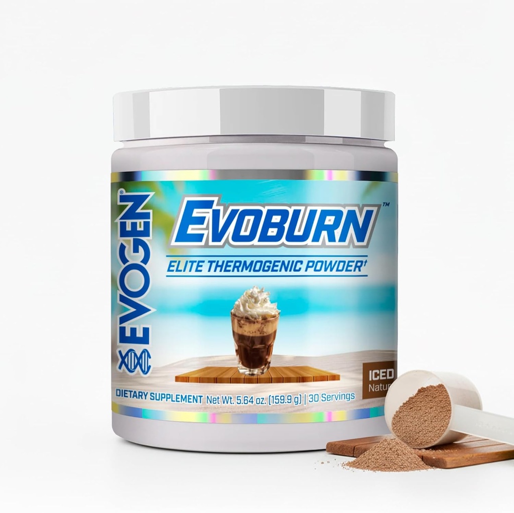 Evogen Evoburn - 男性と女性のためのThermogenic脂肪バーナー | エネルギー、焦点、および食欲制御 | MitoBurn&カフェインによる高度な代謝ブースターファットバーナーフォーミュラ | アイスモチャコーヒー | 30 サービング