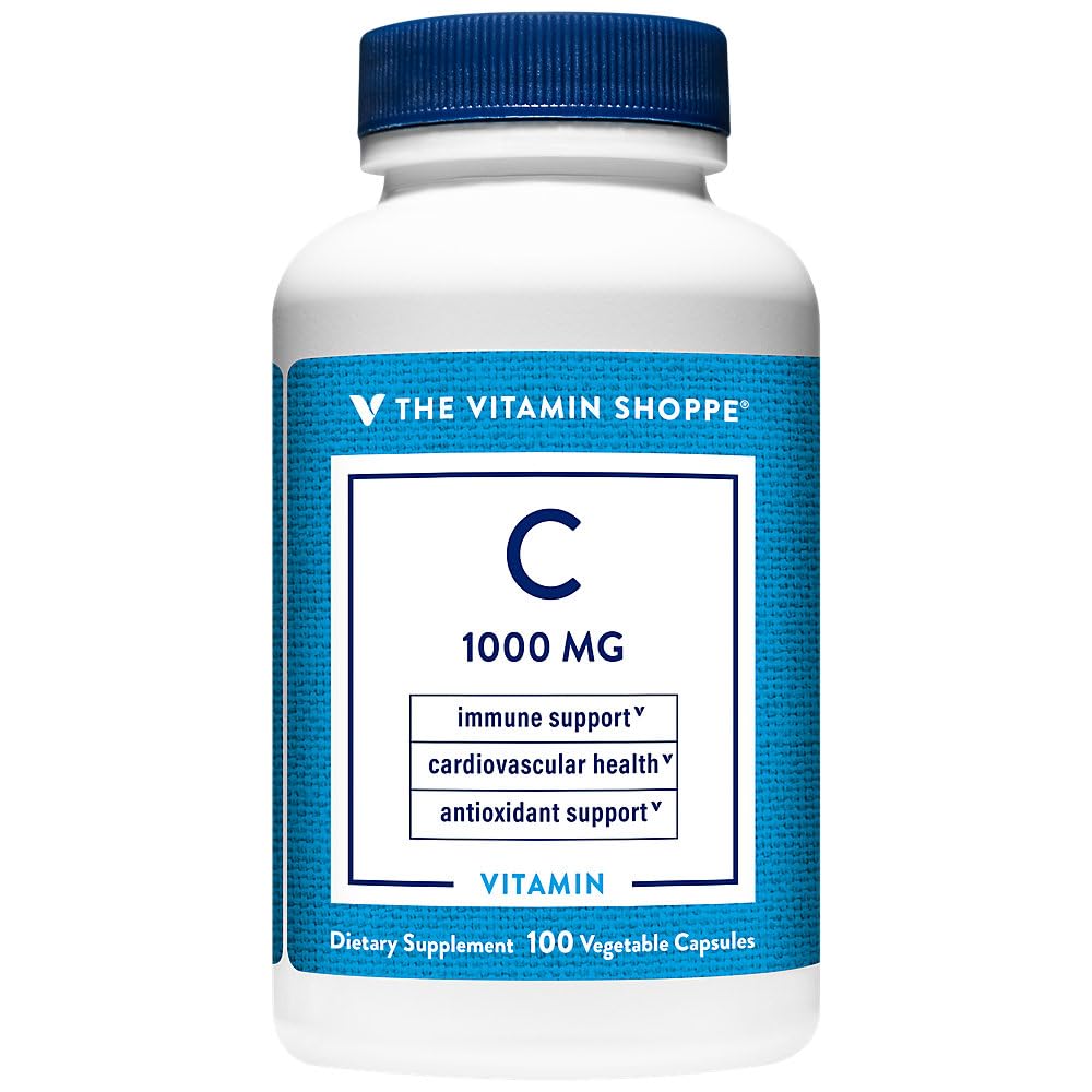 ビタミンC-1000 1,000MG、免疫および心血管の健康を支える酸化防止 (100カプセル)