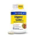 Enzymedica のダイジェストの金 + ATPro の最高の強さ、高速機能、Bloating およびガス、90 のカプセルのための大きい食事をダイジェストするのを助けて下さい
