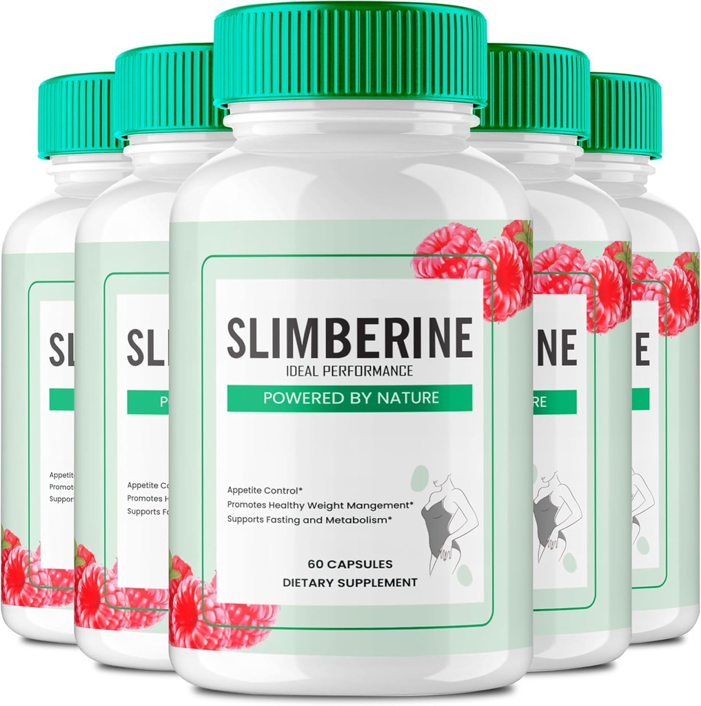 Slimberine Keto Capsules, Slimberine Advanced Formula Pills - Maximum Strength, Slimberine All Natural Keto Pills, Slimberine Capsules, Slimberine Official Formula Pills Reviews (5 Pack)