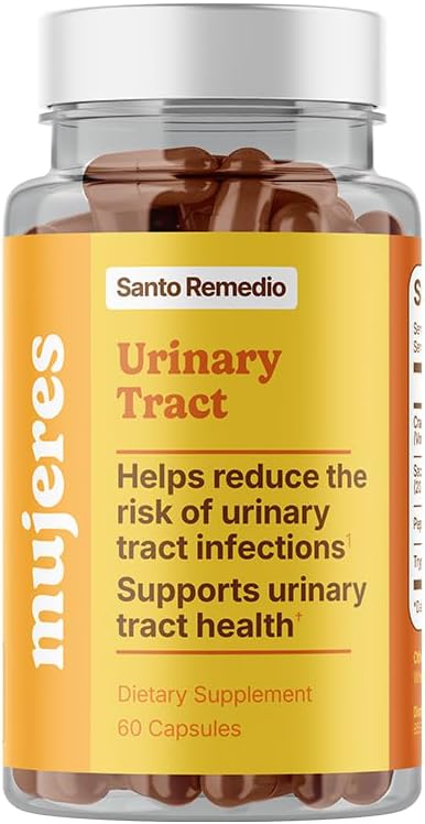 Santo Remedioの尿路、食事療法の補足、助けはクランベリー、プロバイオティクスおよび酵素、臨床的に証明された原料、非GMO、30のサービングが付いている一意の方式の尿路感染症を減らします