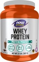 NOW Foods Sports Nutrition, Whey Protein, 24 G With BCAAs, Creamy Chocolate Powder, 2-Pound