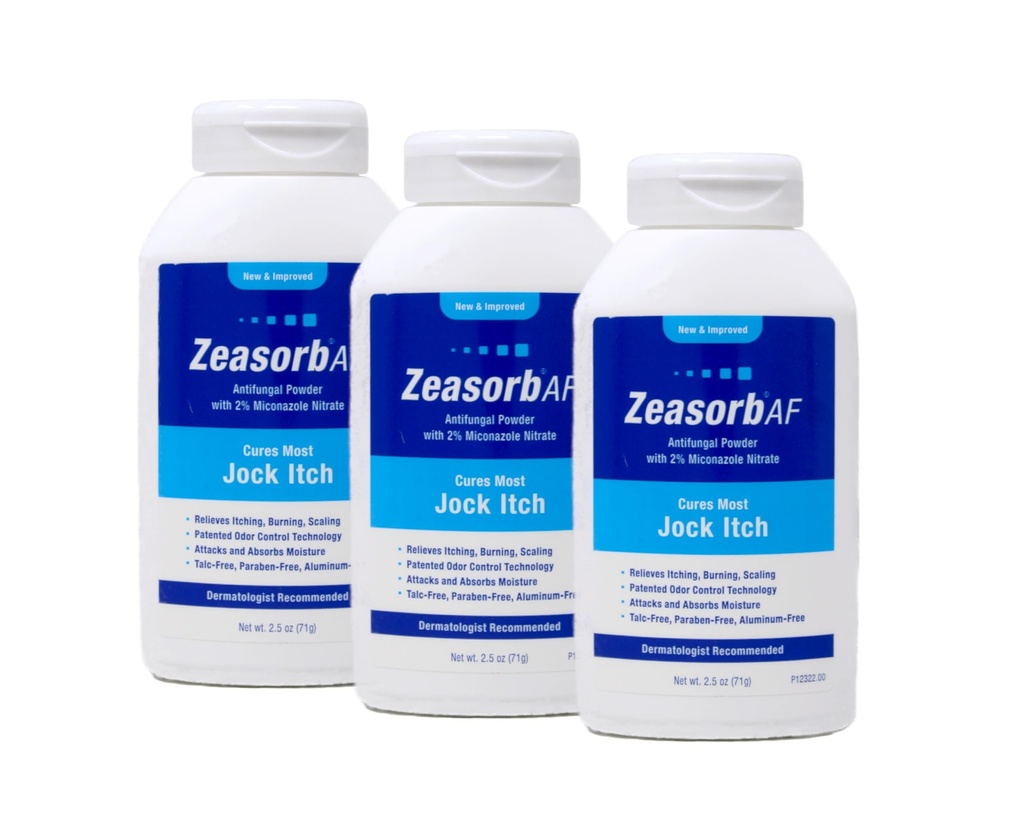 ZeasorbのAntifungalの処置の粉、Jock Itch 2.5 Oz (3のパック)