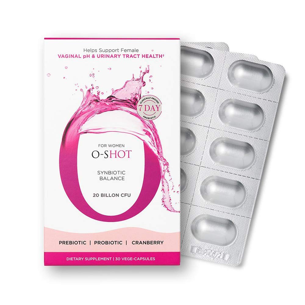 O-Shot (r ビーガン腟プロバイオティクス + 女性のためのプレバイオティック, クランベリーエキス, Chicory Root, 腟 pH, 尿路, 消化不良, ブロッキング, 非乳製品, 非GMO, グルテンフリー, 30 ベジーカプセル
