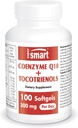 Supersmart - Coenzyme Q10 + 1日あたりのトコトリエノール300mg(特許取得済み&Bioavailable) - CoQ10 Tocotrienols - パーム油エキス | 非GMO&グルテンフリー - 100 Softgels