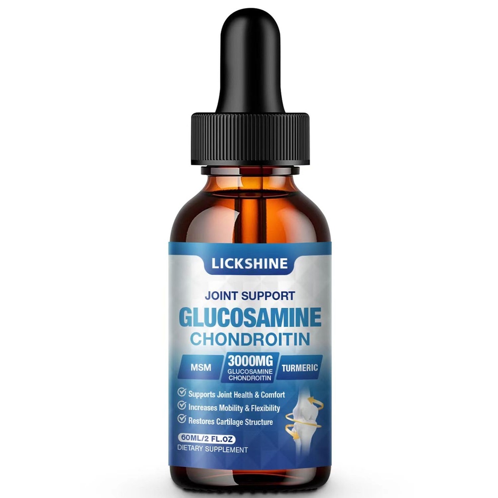 1パックグルコサミンコンドロイチンMSM液体ドロップ - Quercetin Boswelia、Bromelain、Hyaluronic酸、酸化防止免疫サポート(2 Fl oz)と大人のための余分な強さの共同サポートサプリメント