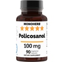 カプセルあたりMONOHERB Policosanol 100mg - 90ベジーカプセル