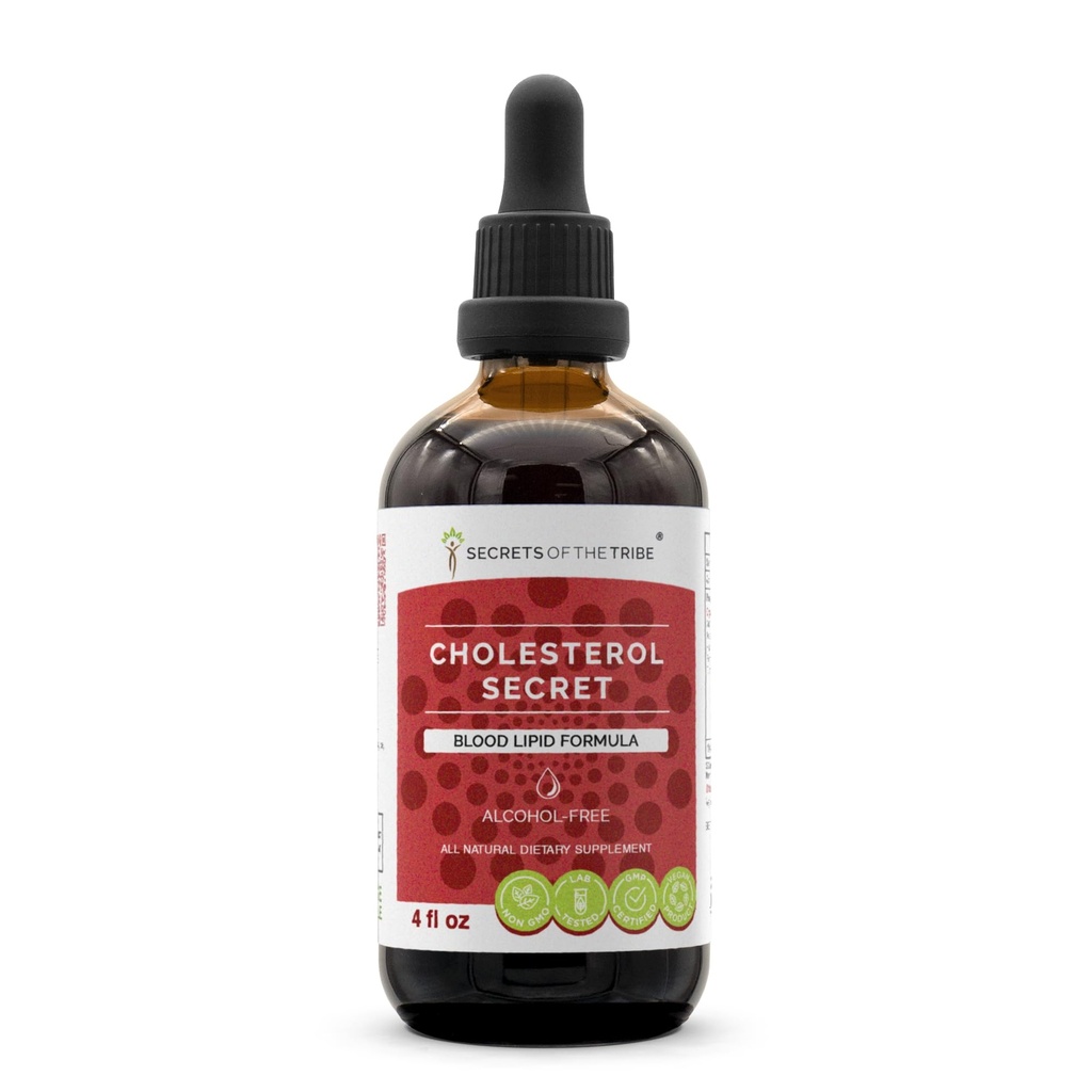 Tribeの秘密 - Cholesterolの秘密、血のLipidの方式、草の補足のブレンドはアルコールフリーの液体のエキス4のflのozを低下させます