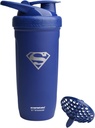 Smartshake DCのCOMICSはステンレス鋼の蛋白質のシェーカーのびん900のmlを補強します  30のoz - Leakproofねじオンのふた- BPAは放します-無光沢------------Supermanのロゴ