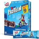 CLIF KID ZBAR - プロテイングラノーラバー - クッキーとクリーム味 - 非GMO - 有機 -ランチボックススナック(1.27 Ounceエネルギーバー、10カウント)
