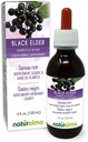 ナチュラルマ ブラック エルダー (Sambucus nigra) 花 (Elderflower) と フルーツ (Elderberry) アルコールフリー チンキ - 4 fl oz 液体抽出物 に ドロップ - ハーブ サプリメント - ビーガン