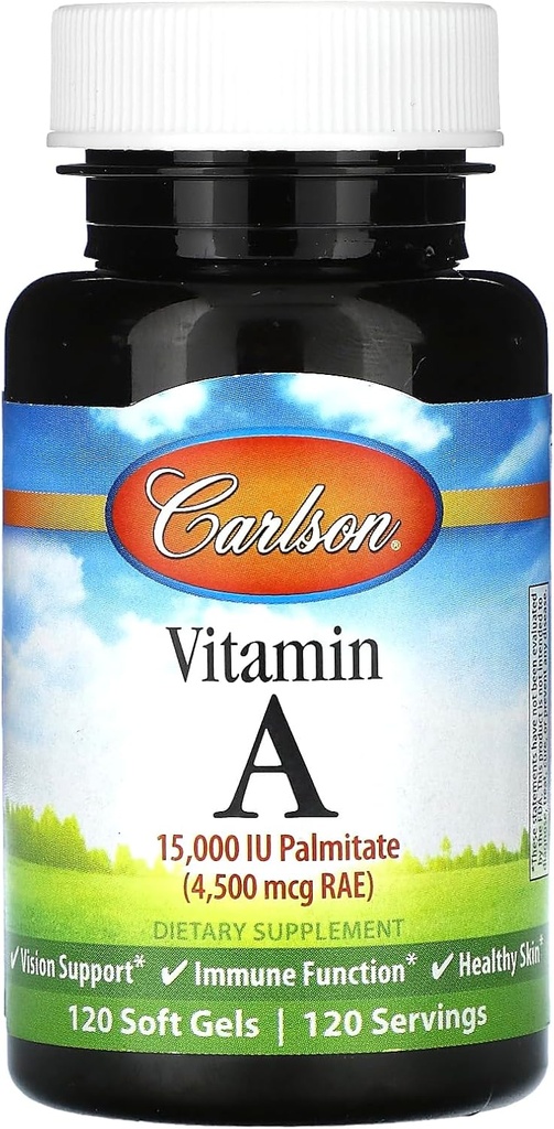 カールソン ラボ ビタミン A の Palmitate、15000 IU、120 の Softgels