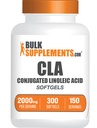 BulkSupplements.com Conjugated Linoleic acid Softgels - CLA Supplements、CLA 2000mg、CLA Safflower Capsules、CLA Pills - サービングあたり2 CLA Softgels、150-Day Supply、300 Softgels