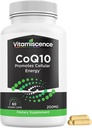 CoQ10の1つのパック、200mgの60のカプセルの計算。男性および女性のための細胞エネルギー、酸化防止、Co q10の補足を、促進します。