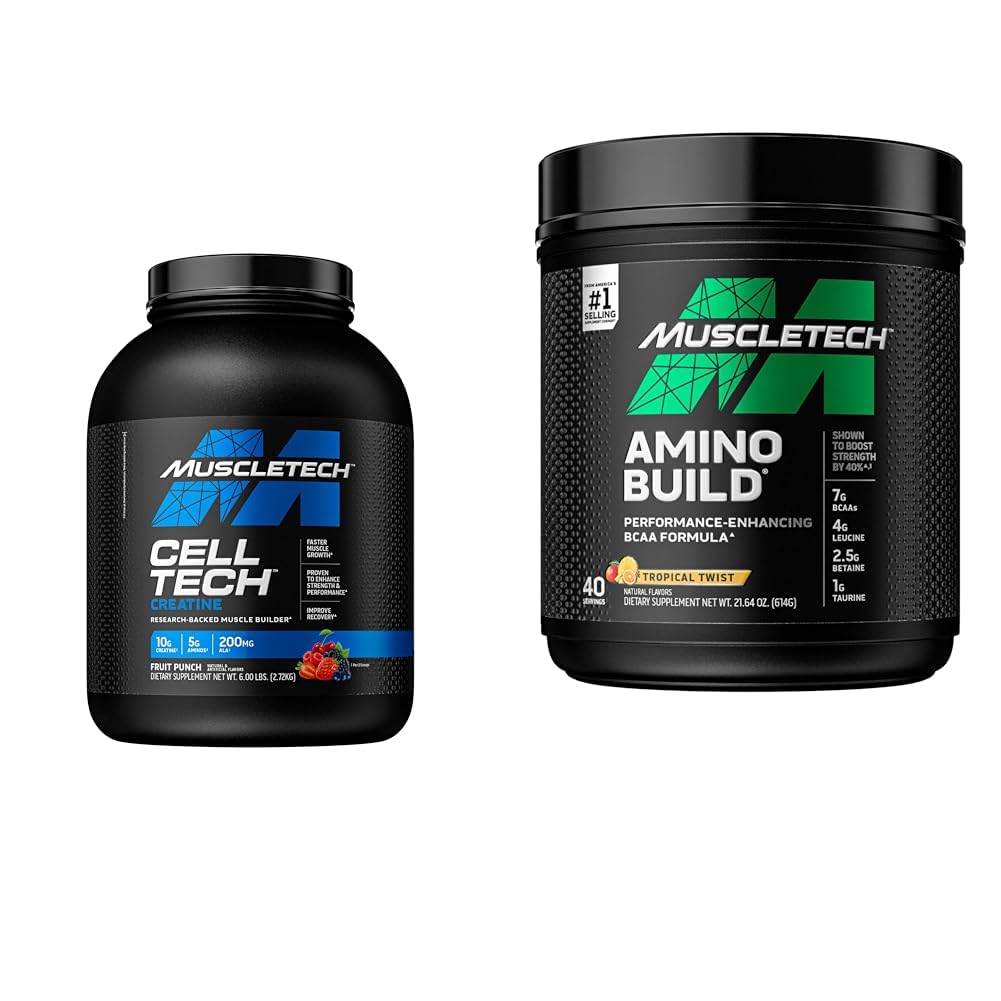 MuscleTechのクレアチンの一水化物の粉の細胞技術のクレアチンの粉 ポストのワークアウトの回復飲み物及びBCAAのアミノ酸+電解質の粉、アミノ酸造り、BCAAsの7g +電解物