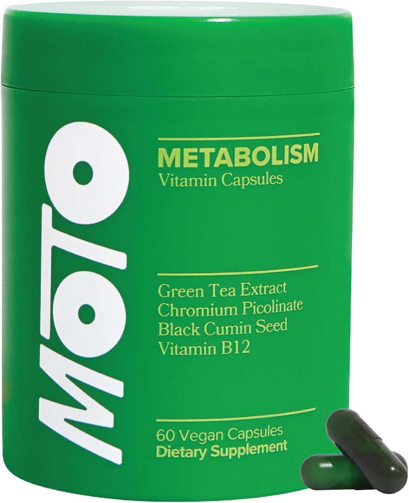O Positiv Moto Women's Metaismbol サポート - エネルギー, 曲線の呪い, 健康的な代謝 - ビーガンカプセル, 30 サービング
