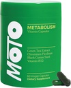 O Positiv Moto Women's Metaismbol サポート - エネルギー, 曲線の呪い, 健康的な代謝 - ビーガンカプセル, 30 サービング