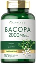 Carlyle Bacopa Monnieri カプセル | 180 カプセル | グルテンフリーサプリメント