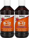 NOWの食糧ビタミンB-12液体、8oz (2のパック)