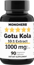 MONOHERBのGotu Kolaのエキス1000のmg - 90のベジタリアンのカプセル