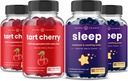 NutraChamps Tartチェリー(2パック)&スリープグミー(2パック)Bundlle for Sleep & Muscle Support