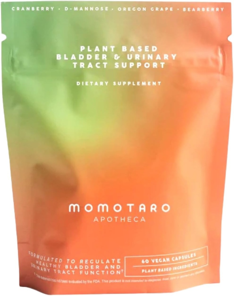 MOMOTARO APOTHECAの尿の健康の補足、自然な腟及びぼうこうの健康、尿路の補足-クランベリー、Dのマンノーズ、Vegan -腟の健康、pHのバランス60のカプセルのための自然なサポート