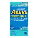 液体のカプセル、Naproxenナトリウムのカプセル220のmg (NSAID)、苦痛Reliever/Feverの減力剤、速い痛みの軽減、120の計算をスリーブして下さい