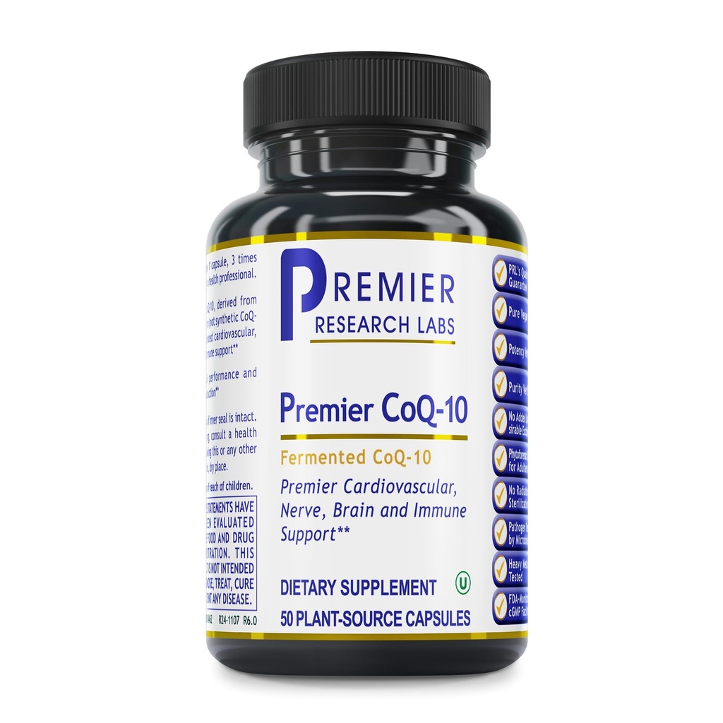 Quantum Nutrition Labs CoQ-10 Qultured - Coenzyme Q10、Co Q 10サプリメント、ハートヘルス、Nerve、免疫サポート、Ubiquinol Co Enzyme Q-10、Red Algae - 60ベジタリアンカプセル