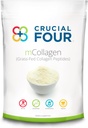 Crucial FOUR - mCollagen(Grass Fed Collagen Peptide Powder) - アミノ酸 - スポーツの回復タンパク質サプリメントに最適 - 髪、皮膚、爪、および関節の健康をサポート - 有機および非GMO (16oz)