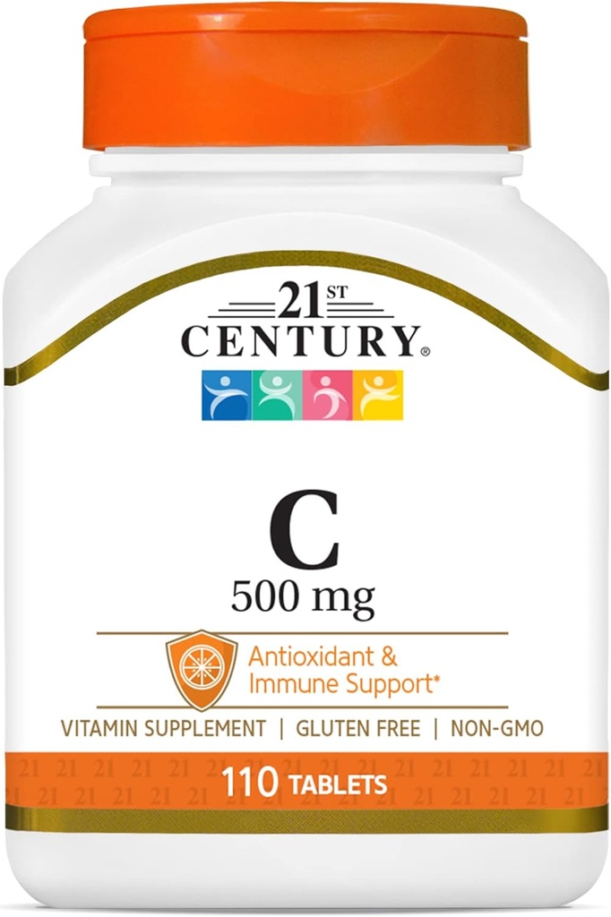 21st Century C 500 Mg Tablets, 110 Count