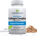 Collagen Peptide Pill - Types I, II, III, V, X - Anti-Aging - Premium Collagen Supplements & Collagen Pills - Hydrolyzed Protein Pills for Women & Men 1800 mg for Youthful Skin