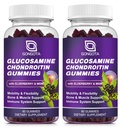 Glucosamineのコンドロイチンのグミ - 2のパック、MSM及びエルダーベリー、柔軟性サポート、人および女性のための最もよい軟骨及び免疫サポート補足が付いている余分強さ1500mgグルコサミン- 120の計算
