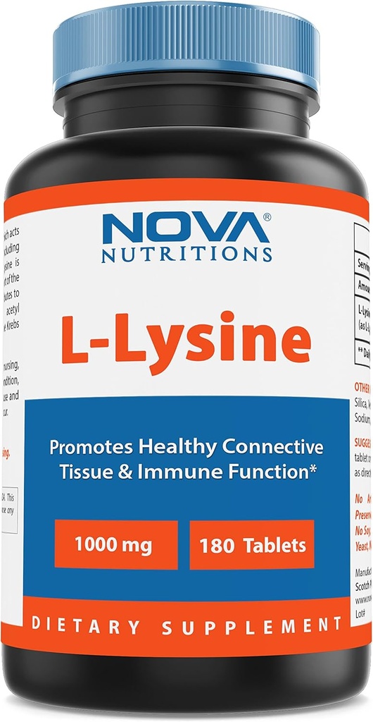 ノバ栄養物L-リジン1000mg - 180錠