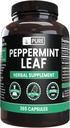 PURE ORIGINAL INGREDIENTS Peppermint Leaf (365 Capsules) No Magnesium Or Rice Fillers, Always Pure, Lab Verified