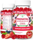Lunakai USA Made Prenatal Vitamins with Iron & Folic Acid - Delicious Pregnancy Multivitamin Gummies for Women, 60 Count