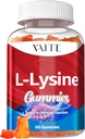L-Lysine 1000mgガミー - 皮膚、唇、ビーガン、グルテンフリー、大人のためのビタミン組織の健康&免疫システム、咀嚼剤、アミノ酸ビタミンサプリメント&複合サプリメント、非GMOをサポート